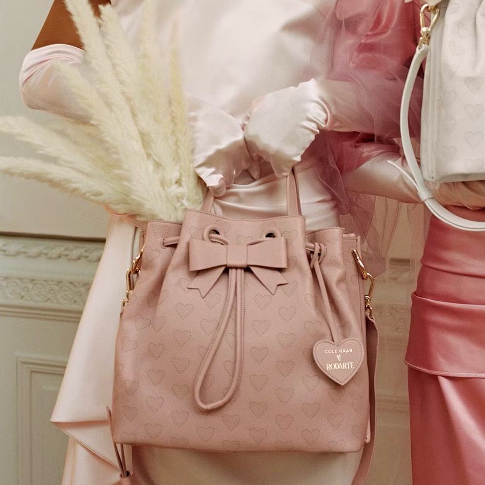 *Limited Edition* Rodarte x Cole Haan Pink Leather Bag with Bow Detail